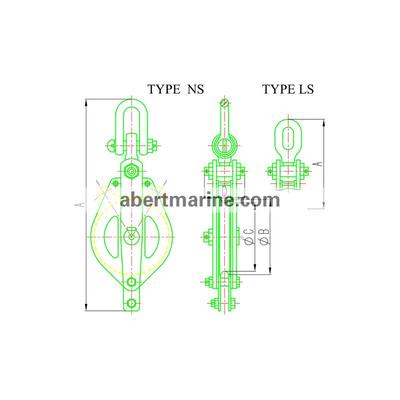 Q系列单轮船用钢索滑车