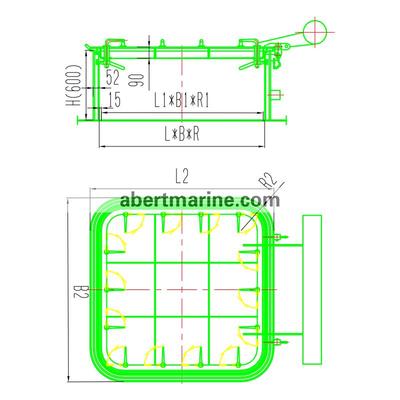 A60级防火水密舱口盖