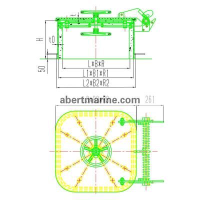 A60级防火水密舱口盖