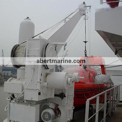 单臂液压回转救生筏吊艇架