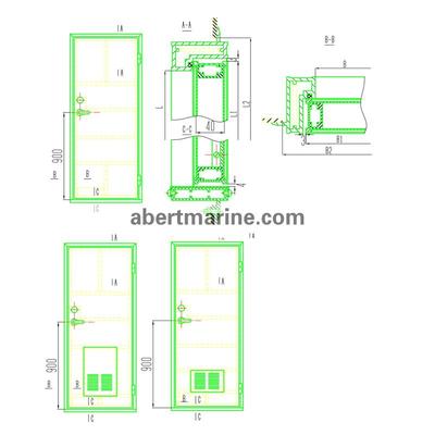 CB/T3281-1997 铝质舱室空腹门