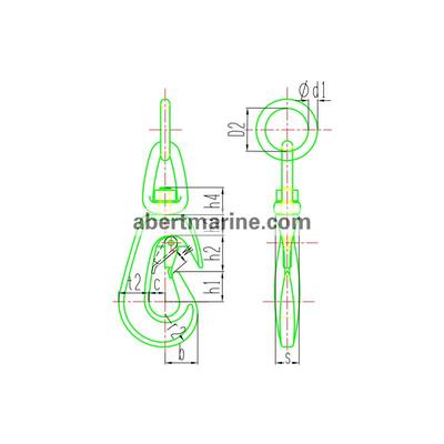JIS F2105-1995 AS型船用吊货钩