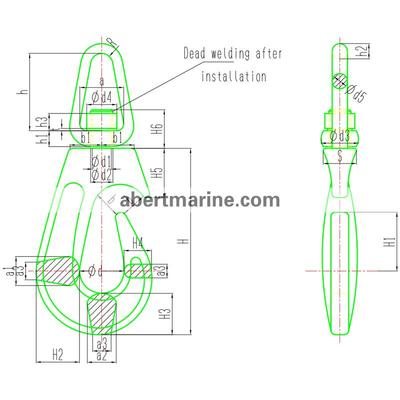 GB1949-1980 B型船用吊货钩