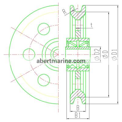 BG型CB 153-1995 钢索滑轮