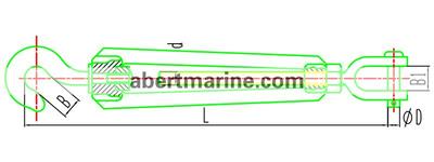 CB/T 3818-1999 ZCUD型索具螺旋扣