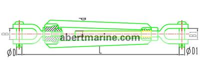 CB/T 3818-1999 ZUUD型索具螺旋扣