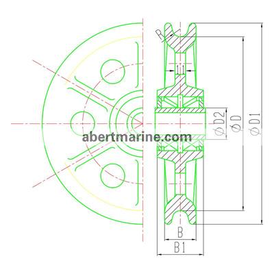 AG型CB 153-1995 钢索滑轮