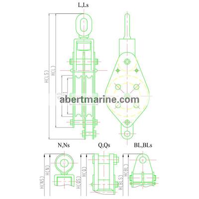 ZHC系列双轮船用钢索滑车