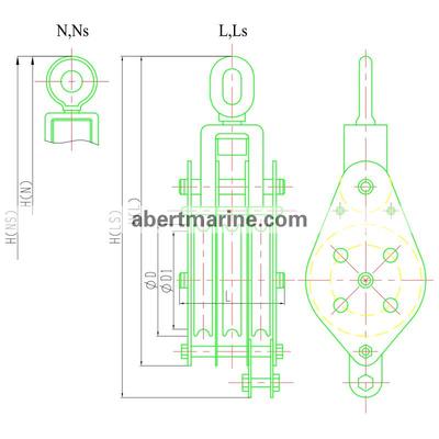 ZHC系列三轮船用钢索滑车
