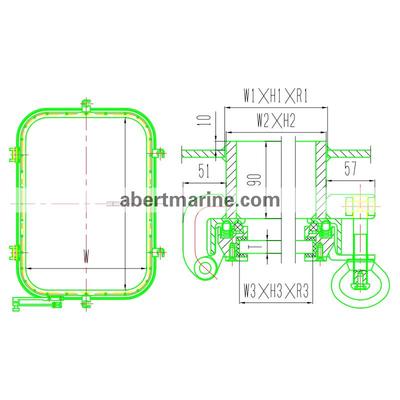 A0级防火开式矩形窗