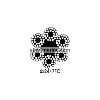 6×24 圆股钢丝绳(光面和镀锌)