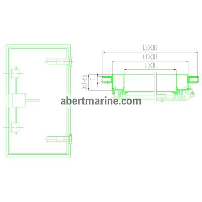 H30b铝质防火1级/2级/3级电磁屏蔽门（LIG-PB-LB130型/230型/330型）