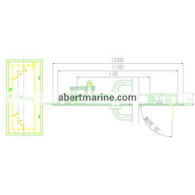 铝质隐身风雨密电磁屏蔽门（LIG-PB-LE型）