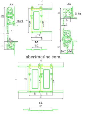 CB 763-68 钢质非水密移门
