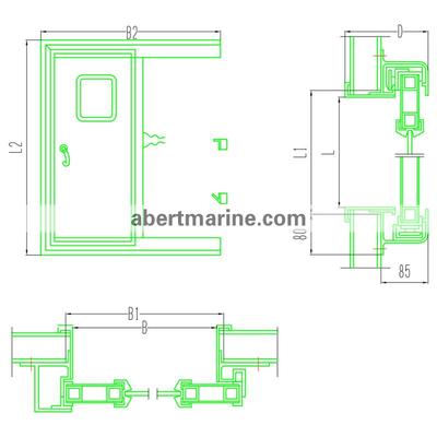 铝质驾驶室防风雨移门