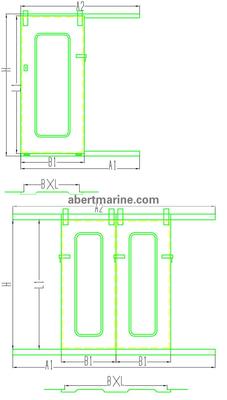 CB 763-83 钢质非水密移门