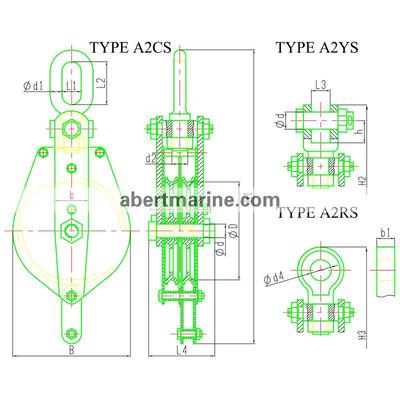 A2CS,A2YS & A2RS型CB/T 3759-1995 钢索滑车