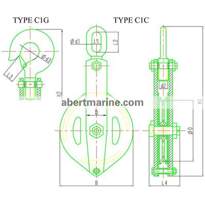 C1C & C1G型CB/T 3759-1995 钢索滑车