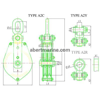 A2C,A2Y & A2R型CB/T 3759-1995 钢索滑车