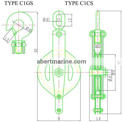 C1CS & C1GS型CB/T 3759-1995 钢索滑车